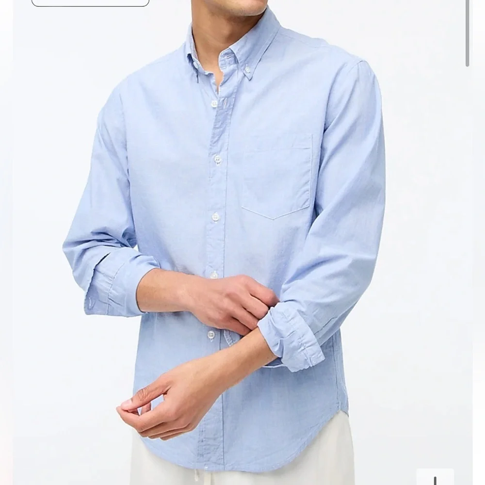J crew Slim Untucked flex casual shirt waterfall